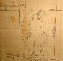 Desenho feito por uma das primeiras testemunhas (Foto: Mothmen.us)